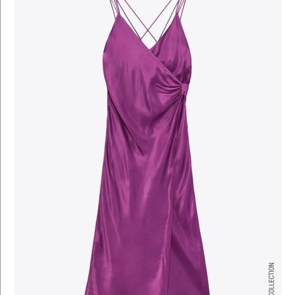 ZARA KNOTTED SLIP DRESS - Picture 3 of 8